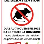 Campagne gratuite de dératisation dans toute la ville
